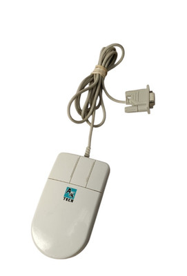 A4 Tech H8GAM555P Mechanical Ball Mouse 3-Button White Wired Serial 9-Pin