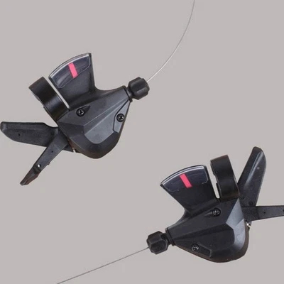 NEW Shimano ST-EF51 3x8 Speed Brake Shifter Combo Lever Set V-Brake Gear Cables - Image 1 of 4