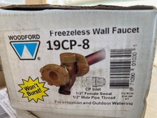 Woodford 19CP-8 Freezeless Anti-Siphon Wall Faucet 1/2" MPT x 1/2" Female Sweat
