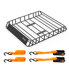 Steel Roof Rack Cargo Basket With U Bolt Mounting For Most Suvs Trucks And Vans