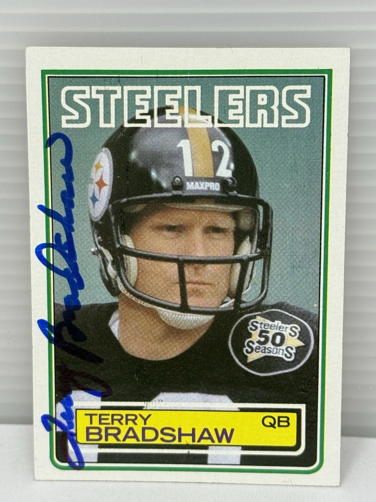Terry Bradshaw trading card