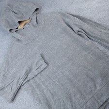 ZYIA Active S Gray Funnel Neck Hoodie Pullover Sweatshirt Thumb Holes Athleisure