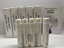 5 x Issey Miyake A Drop D'Issey Eau de Parfum Sample Spray Vial 0.8mL/0.02oz Eac