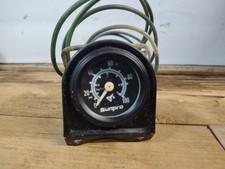 Vintage Sunpro 2 Oil Pressure Gauge Black Black Bezel 0-100 Psi