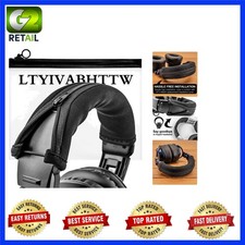 Effortless Replacement Headband Cover for ATH Headphones - Black Zippered Design