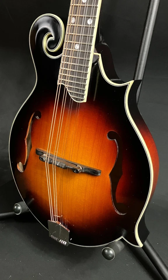 Mandolina Eastman MD515/TV cuello ancho estilo F envejecida brillo vintage Sunburst con estuche Foto 4 de 4