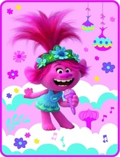 Trolls World Tour Duo Singing Soft Plush Throw Blanket for Kids