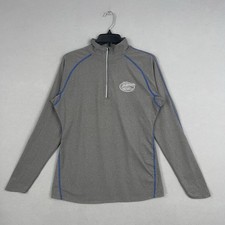 Florida Gators Pullover Womens Large Gray 1/4 Zip College Football Majestic