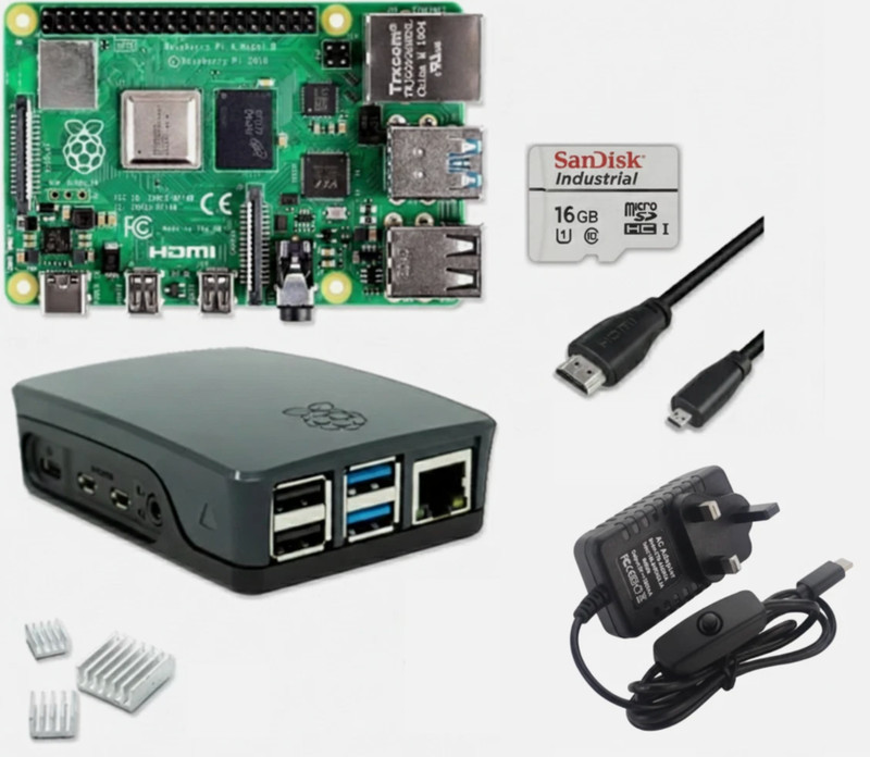 Raspberry Pi 4 8GB Complete Starter Kit – Case, PSU, SD Card – UK Stock