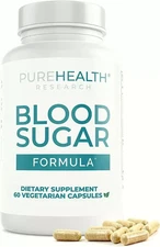 Blood Sugar Formula Supplement Pure Health 60 Capsules