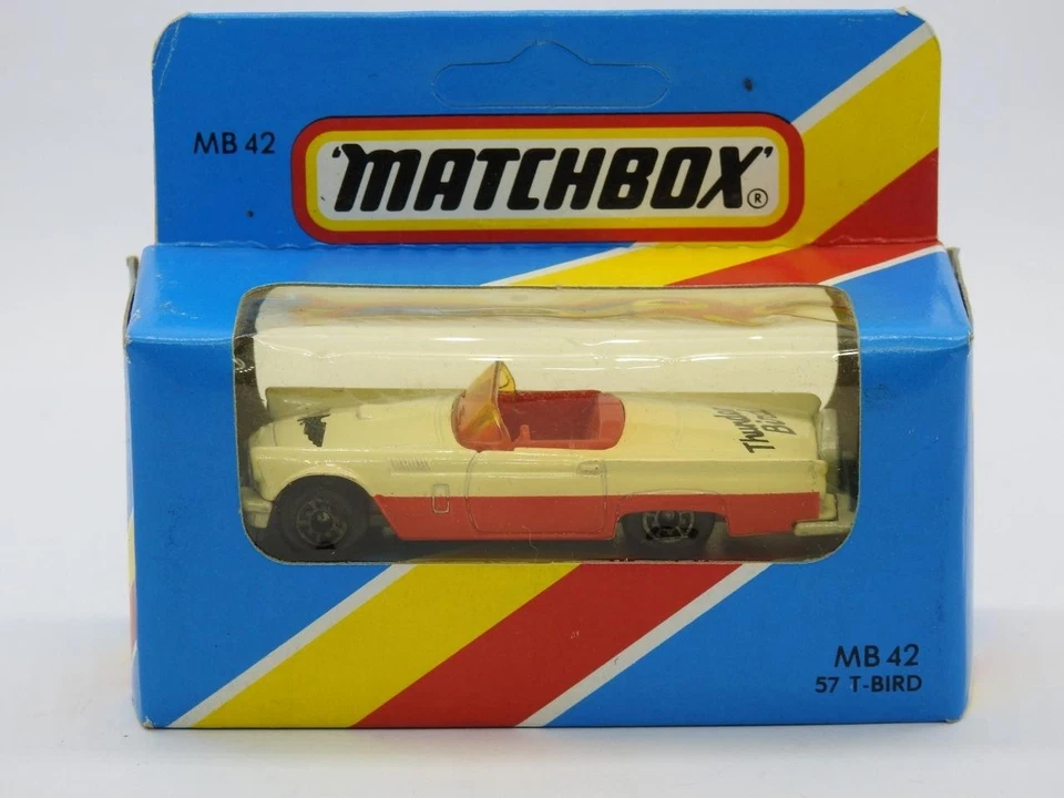 Matchbox Macau 1983 Mb42 57 T-Bird Mint In Nm Unopened Unhung M Tipo Scatola Blu - Immagine 2 di 4