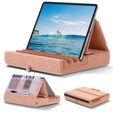 KDD Tablet Pillow Holder, Foldable iPad Stand for Lap, Bed and Desk -Tablet Soft