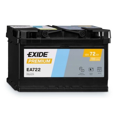 Exide EA722 Premium Autobatterie 12V 72Ah Starterbatterie