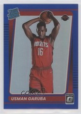 2021-22 Panini Donruss Optic Rated Rookie Blue Prizm 56/59 Usman Garuba #188 pj5