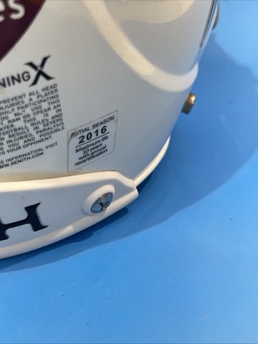 XENITH X2E YOUTH FOOTBALL HELMET 2016 Blue / WHITE Face mask SIZE Medium - Picture 15 of 17