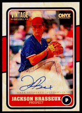 2025 Onyx Vintage #VAJABR - Jackson Brasseux - Autographs Auto AU