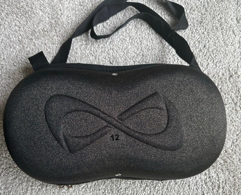 NFINITY Cheer Vengeance Shoe Case Size Adult 12 Black/Bronze Glitter- NWB