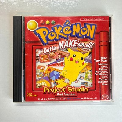 The Learning Company Pokémon Project Studio Red Version Software CD-ROM Windows