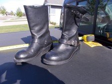 Harley Davidson Motorcycle Harness Riding Black Leather Boots Ladies SZ 9