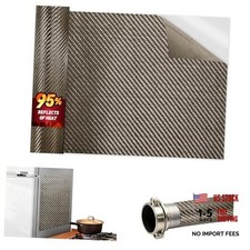 Titanium Heat Shield Wrap - Reflects 95 of Radiant 12" x 40" x 0.02" Brown