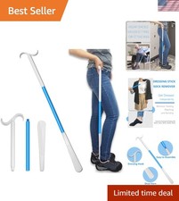 35.5" Long Handled Shoe Horn - Sock Dressing Aid for Seniors