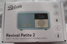 Roberts Revival Petite 2 DAB /FM Retro Bluetooth Radio - Duck Egg -BNIB