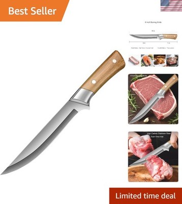 Uibkor 6 Inch Boning Knife, Super Sharp Fillet Knife Butcher Knife, Curved Se...