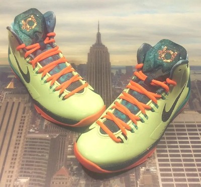 Nike KD V 5 Area 72 All Star Liquid Lime GS Grade School Size 6Y 555641 301 New