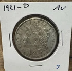 1921-D Morgan Silver Dollar - 90% US Coin Free Shipping AU