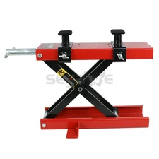 1100LB Mini Motorcycle Scissor Center Hoist Dirt Bike Scooter Red Lift Jack