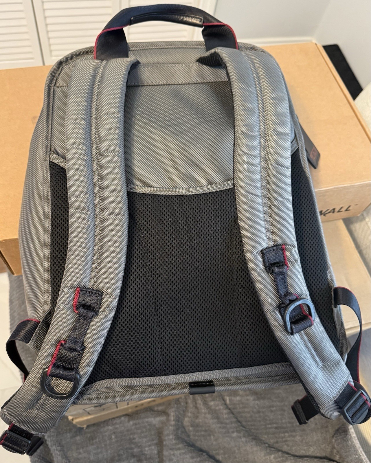 TUMI Alpha Compact Backpack Gray Nylon - image 4