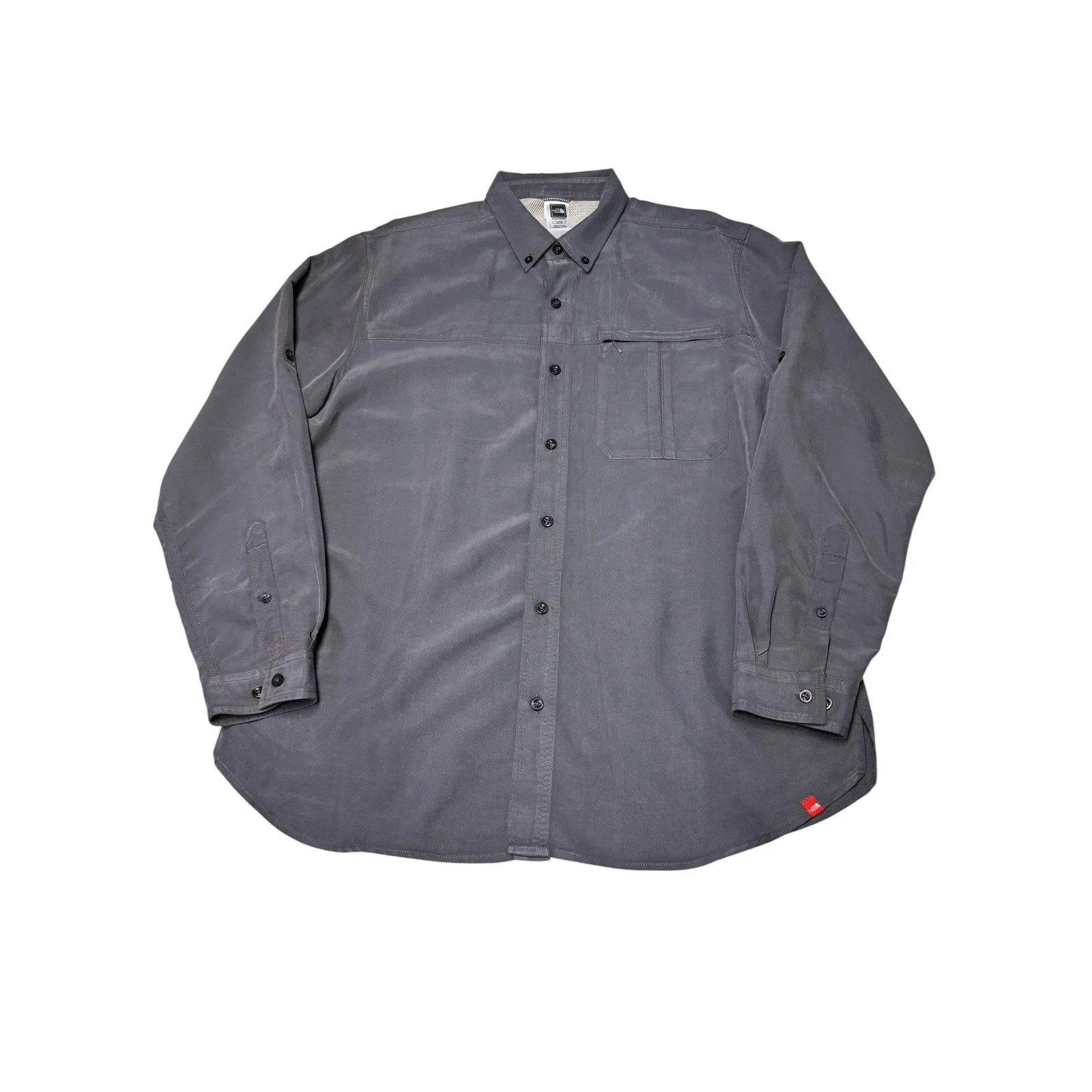 The North Face Mens XL Gray Modal Blend Long Sleeve Button Down Hiking Shirt
Opens in a new window o