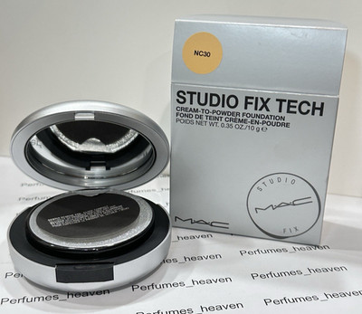 MAC Studio Fix Tech Foundation NC30 Cream-to-Powder 0.35oz Full Size With Box