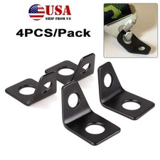 4pcs Car Seat Belt Mounting 90 Degree Angle Bracket Kit L Type Holder Universal