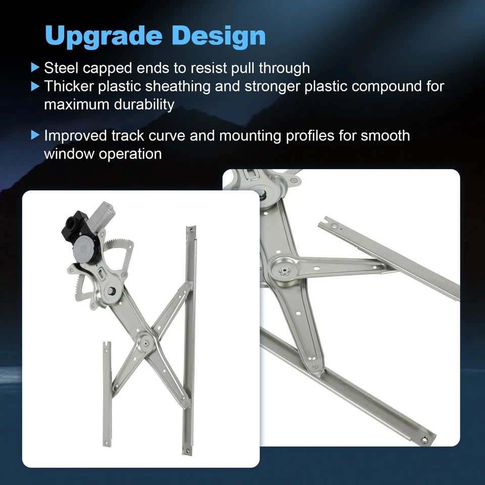 For Toyota Highlander 2007-2001 Front Driver Left LH Window Regulator w/ Motor - Изображение 4 из 4