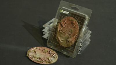 Gamers Grass Battle Ready Bases - Badlands - Oval 120mm (x1)