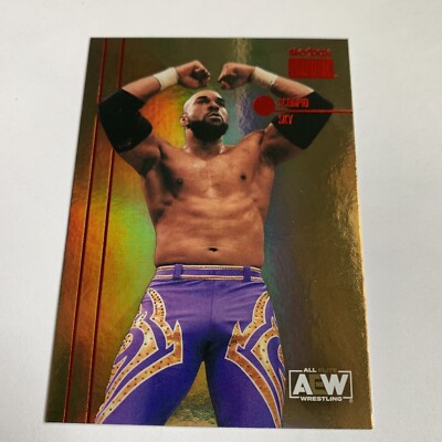 2022 Upper Deck AEW Metal  Universe Skybox Premium Red Scorpio Sky