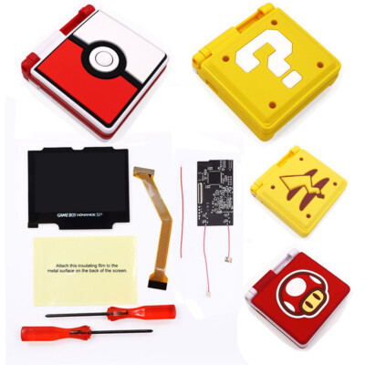 3D Pattern Touch Backlight Color IPS LCD Kit For Gameboy advance GBA SP