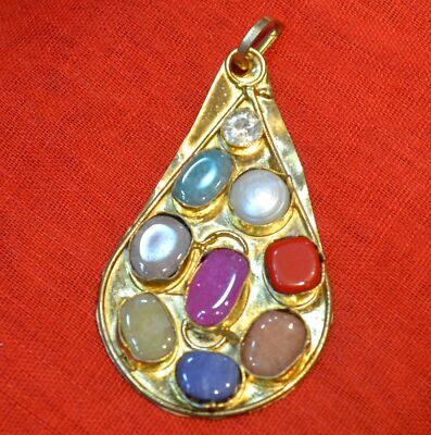Navratan Gemstone Eight Type Semi Precious Metal Ashtadhatu Hindu