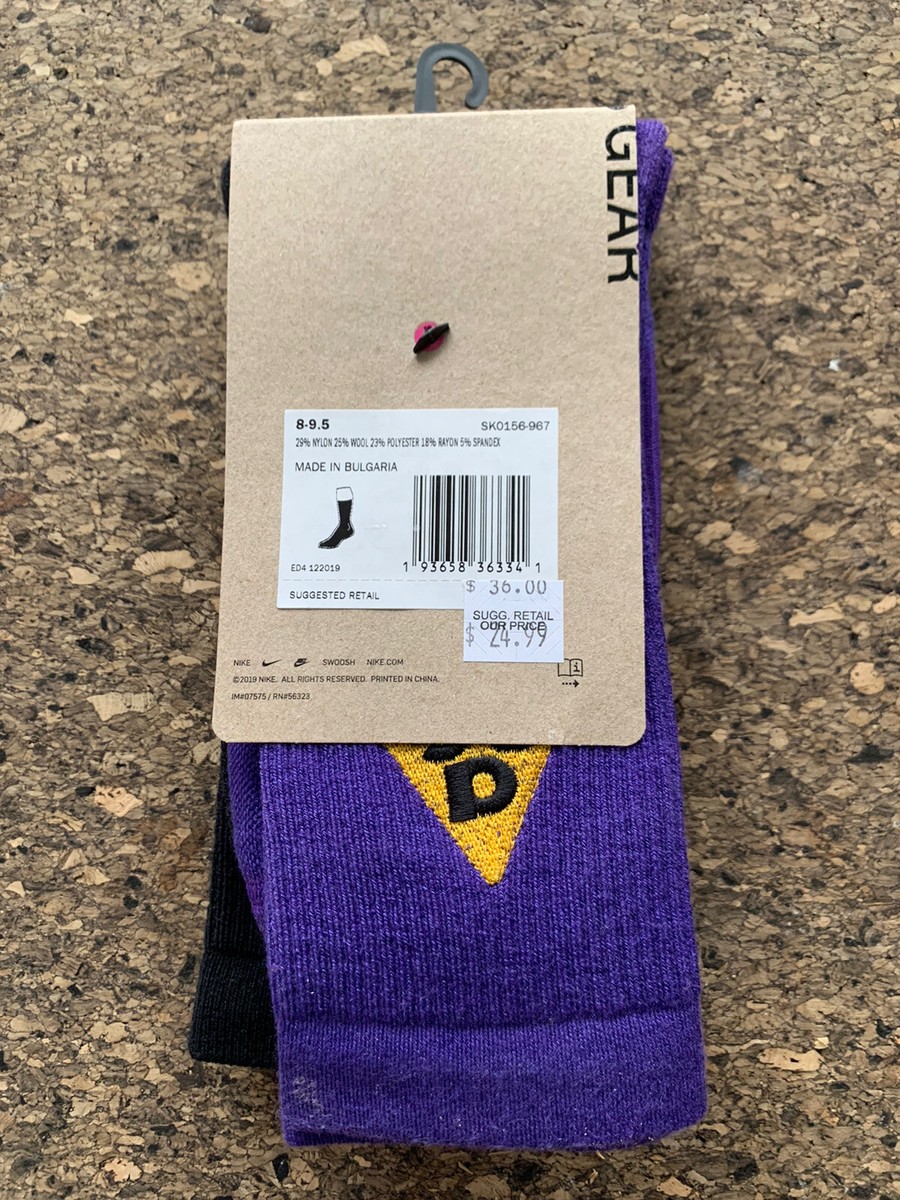 専用⑱ Nike Acg Socks Black Purple New 8 8.5 9 9.5 | eBay