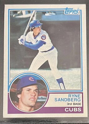 1983 Topps-Ryne Sandberg #83 Rookie Card - HOF Chicago Cubs | eBay
