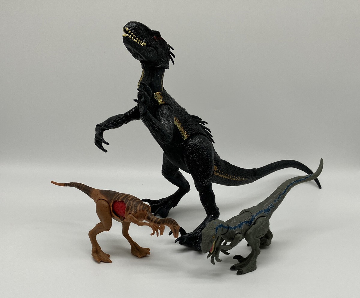 Mattel Jurassic World Fallen Kingdom Super Posable INDORAPTOR/BLUE