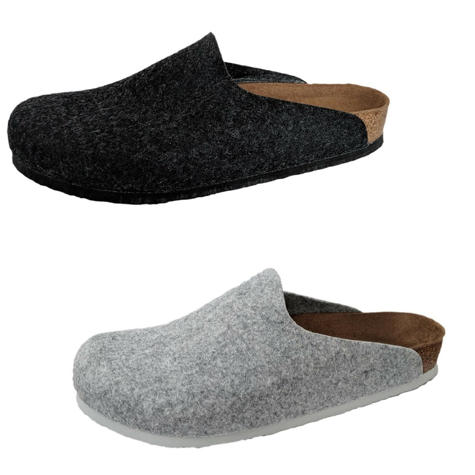 Birkenstock Amsterdam Ladies Felt Mule Slip On Slippers Sandal Clogs VEGAN Women