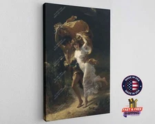 1880 Pierre Auguste Cot The Storm Canvas Wall Art Décor Print