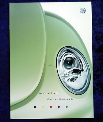 VW New Beetle Colour Concept Prospekt, 7.2001,  NEUWERTIG!! 