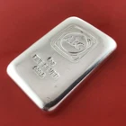Silver Ingot Bar 5 Oz 999.5 Fine Bullion Grade ABC Mint Certified