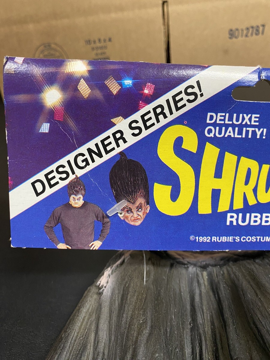 Shrunken Head Rubber Mask 1992 Rubie's Costume Co New With Tag