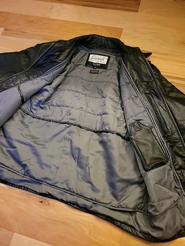Giacca Wilsons pelle pelle studio fodera thinsulate nera con zip taglia XLT - Foto 13 di 19