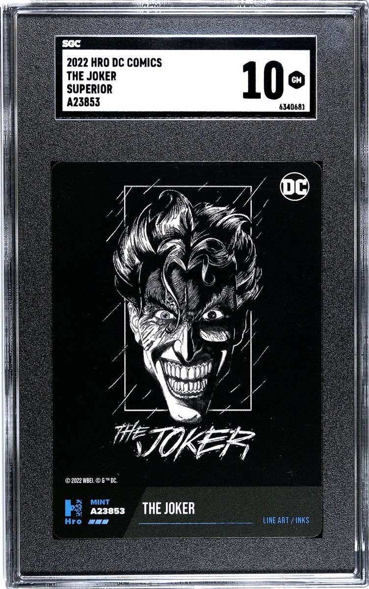 2022 DC Comics The Joker Superior SGC 10 GEM MINT (Trading Card