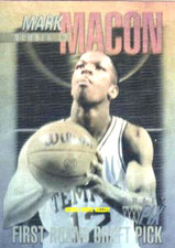 1991 COURTSIDE HOLOGRAM MARK MACON TEMPLE UNIVERSITY /99,000 9V20